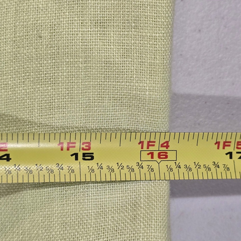 Butter‎ Yellow Linen Blend Sheath Dress Button Tab Midi Womens 10 Brunch Coastal - Picture 6 of 12